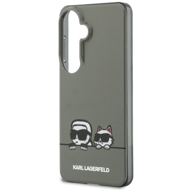 Samsung Galaxy S26 Karl Lagerfeld IML Peekaboo Karl & Choupette MagSafe dėklas – juodas 5