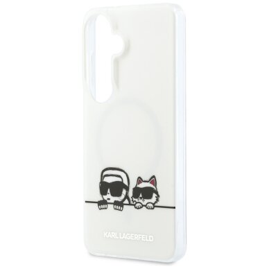 Samsung Galaxy S26 Plus Karl Lagerfeld IML Peekaboo Karl & Choupette MagSafe dėklas – skaidrus 4