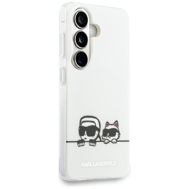 Samsung Galaxy S26 Karl Lagerfeld IML Peekaboo Karl & Choupette MagSafe dėklas – skaidrus 2