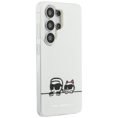 Samsung Galaxy S26 Ultra Karl Lagerfeld IML Peekaboo Karl & Choupette MagSafe dėklas – skaidrus 3