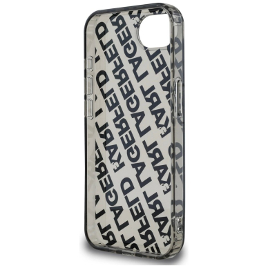 iPhone 16e – Karl Lagerfeld IML Repeat Logo dėklas - Sidabrinis 5