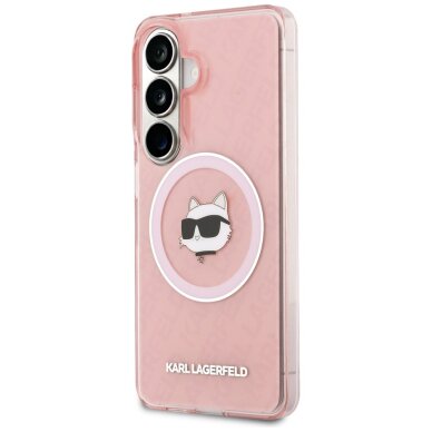 Samsung Galaxy S26 Plus Karl Lagerfeld IML Repeated Choupette MagSafe dėklas – rožinis 1