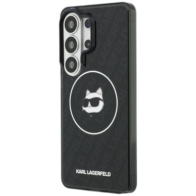 Samsung Galaxy S26 Ultra Karl Lagerfeld IML Repeated Choupette MagSafe dėklas – juodas 1