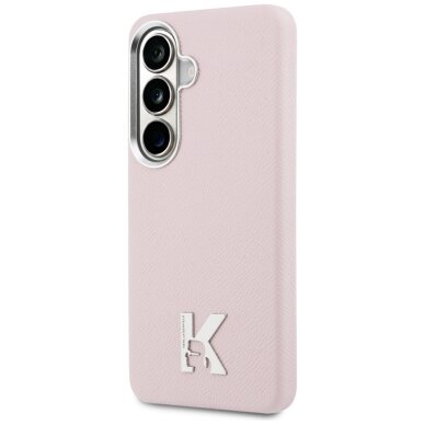 Samsung Galaxy S26 Karl Lagerfeld K Metal Logo MagSafe dėklas – rožinis 1
