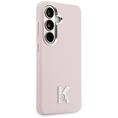 Samsung Galaxy S26 Karl Lagerfeld K Metal Logo MagSafe dėklas – rožinis 3