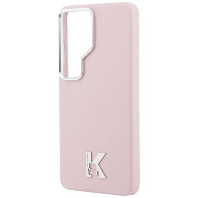 Samsung Galaxy S26 Ultra Karl Lagerfeld K Metal Logo MagSafe dėklas – rožinis 5