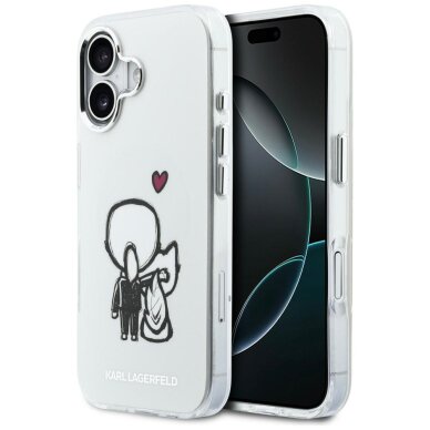 iPhone 17 Karl Lagerfeld Karl & Choupette Back MagSafe dėklas – skaidrus iPhone 17 Karl Lagerfeld Karl & Choupette Back MagSafe dėklas – skaidrus