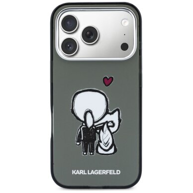 iPhone 17 Pro Karl Lagerfeld Karl & Choupette Back MagSafe dėklas – juodas 2 iPhone 17 Pro Karl Lagerfeld Karl & Choupette Back MagSafe dėklas – juodas 2