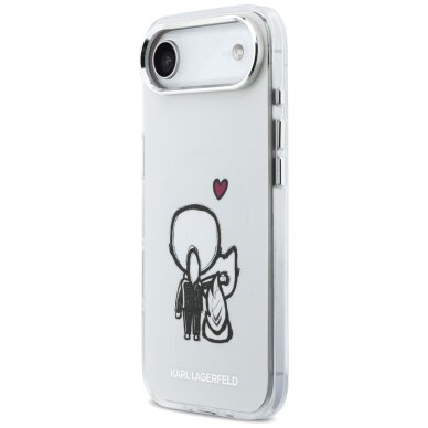 iPhone Air Karl Lagerfeld Karl & Choupette Back MagSafe dėklas – skaidrus 1