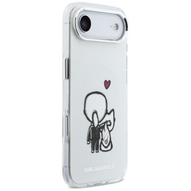 iPhone Air Karl Lagerfeld Karl & Choupette Back MagSafe dėklas – skaidrus 3