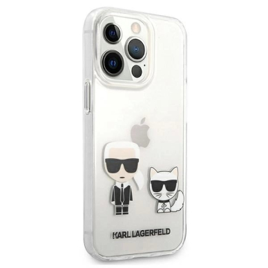 Karl Lagerfeld Karl & Choupette Dėklas skirtas iPhone 13 Pro Max 6.7" - Permatomas 3 Karl Lagerfeld Karl & Choupette Dėklas skirtas iPhone 13 Pro Max 6.7" - Permatomas 3
