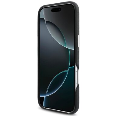 iPhone Air Karl Lagerfeld Karl & Choupette Head Pins Saffiano MagSafe dėklas – juodas 4 iPhone Air Karl Lagerfeld Karl & Choupette Head Pins Saffiano MagSafe dėklas – juodas 4