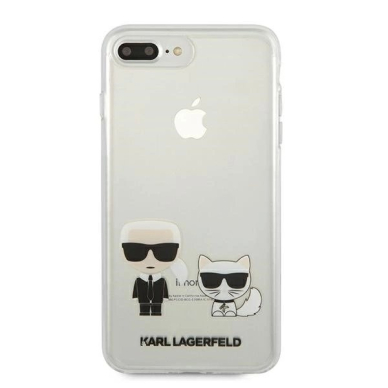 Karl Lagerfeld Karl & Choupette dėklas iPhone 7 / 8 Plus - permatomas 2