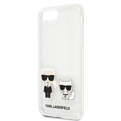 Karl Lagerfeld Karl & Choupette dėklas iPhone 7 / 8 Plus - permatomas 5