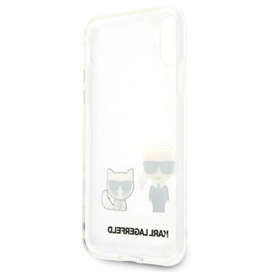 Karl Lagerfeld Karl & Choupette iPhone Xs Max Dėklas - Permatomas 6