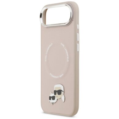 iPhone Air Karl Lagerfeld Karl & Choupette Pins MagSafe dėklas – rožinis 5