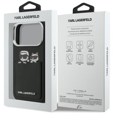 iPhone 17 Pro Karl Lagerfeld Karl & Choupette Print & Pocket dėklas – juodas 7 iPhone 17 Pro Karl Lagerfeld Karl & Choupette Print & Pocket dėklas – juodas 7