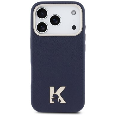 iPhone 17 Pro Karl Lagerfeld Karl Head Logo MagSafe dėklas – mėlynas 2