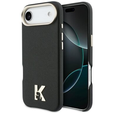 iPhone Air Karl Lagerfeld Karl Head Logo MagSafe dėklas – juodas