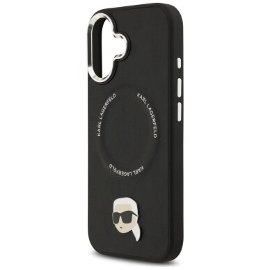 iPhone 17 Karl Lagerfeld Karl Pin MagSafe dėklas – juodas 5