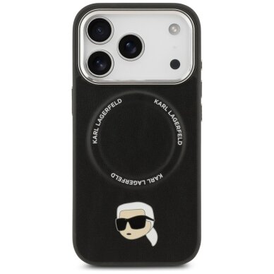 iPhone 17 Pro Karl Lagerfeld Karl Pin MagSafe dėklas – juodas 2 iPhone 17 Pro Karl Lagerfeld Karl Pin MagSafe dėklas – juodas 2