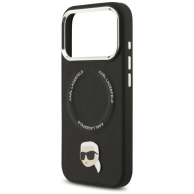 iPhone 17 Pro Karl Lagerfeld Karl Pin MagSafe dėklas – juodas 5