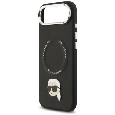iPhone Air Karl Lagerfeld Karl Pin MagSafe dėklas – juodas 5