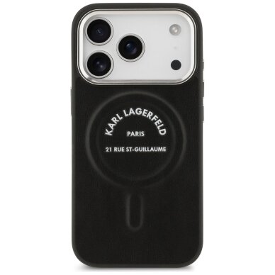 iPhone 17 Pro Max Karl Lagerfeld Karl RSG Logo MagSafe dėklas – juodas 2 iPhone 17 Pro Max Karl Lagerfeld Karl RSG Logo MagSafe dėklas – juodas 2