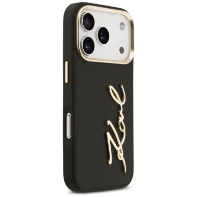 iPhone 17 Pro Karl Lagerfeld Karl Script Logo dėklas – juodas 3