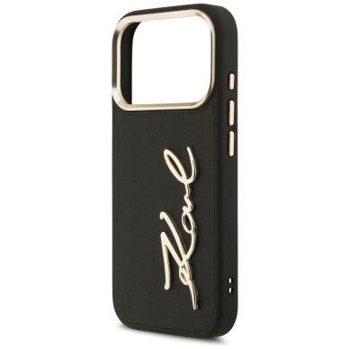 iPhone 17 Pro Karl Lagerfeld Karl Script Logo dėklas – juodas 5