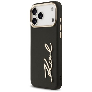 iPhone 17 Pro Max Karl Lagerfeld Karl Script Logo dėklas – juodas 1 iPhone 17 Pro Max Karl Lagerfeld Karl Script Logo dėklas – juodas 1
