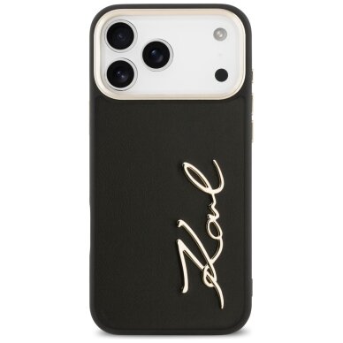 iPhone 17 Pro Max Karl Lagerfeld Karl Script Logo dėklas – juodas 2 iPhone 17 Pro Max Karl Lagerfeld Karl Script Logo dėklas – juodas 2