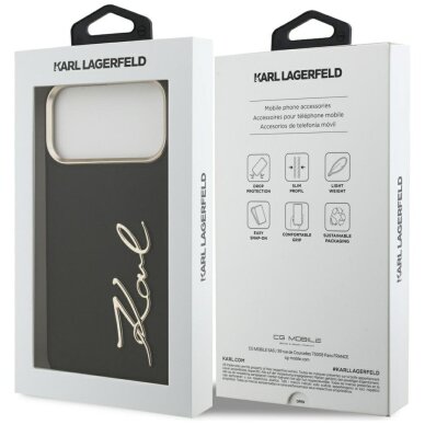 iPhone 17 Pro Max Karl Lagerfeld Karl Script Logo dėklas – juodas 7 iPhone 17 Pro Max Karl Lagerfeld Karl Script Logo dėklas – juodas 7