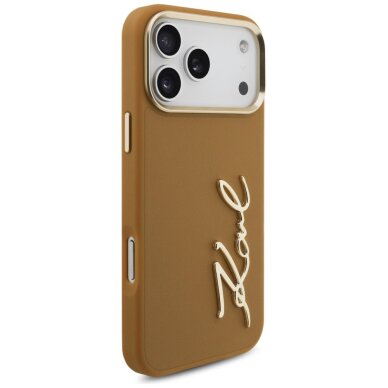 iPhone 17 Pro Max Karl Lagerfeld Karl Script Logo dėklas – rudas 3 iPhone 17 Pro Max Karl Lagerfeld Karl Script Logo dėklas – rudas 3