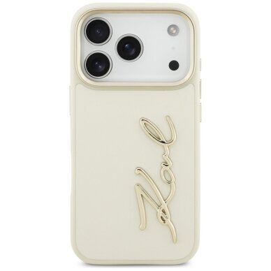 iPhone 17 Pro Karl Lagerfeld Karl Script Logo dėklas – smėlinis 2 iPhone 17 Pro Karl Lagerfeld Karl Script Logo dėklas – smėlinis 2