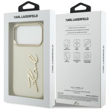 iPhone 17 Pro Karl Lagerfeld Karl Script Logo dėklas – smėlinis 7 iPhone 17 Pro Karl Lagerfeld Karl Script Logo dėklas – smėlinis 7