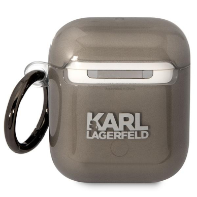 Dėklas ausinėms Karl Lagerfeld Karl`s Head KLA2HNIKTCK AirPods 1/2 Juodas 1 Dėklas ausinėms Karl Lagerfeld Karl`s Head KLA2HNIKTCK AirPods 1/2 Juodas 1