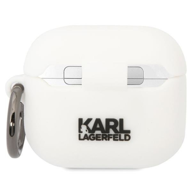 Dėklas ausinėms Karl Lagerfeld Choupette KLACA3SILKCW AirPods 3 Baltas 1 Dėklas ausinėms Karl Lagerfeld Choupette KLACA3SILKCW AirPods 3 Baltas 1