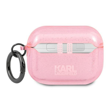 Originalus Karl Lagerfeld dėklas KLAPUKHGP AirPods Pro Rožinis Glitter Karl`s Head 1 Originalus Karl Lagerfeld dėklas KLAPUKHGP AirPods Pro Rožinis Glitter Karl`s Head 1