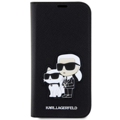 Dėklas Karl Lagerfeld Saffiano Karl & Choupette KLBKP14LSANKCPK iPhone 14 Pro Juodas 2 Dėklas Karl Lagerfeld Saffiano Karl & Choupette KLBKP14LSANKCPK iPhone 14 Pro Juodas 2
