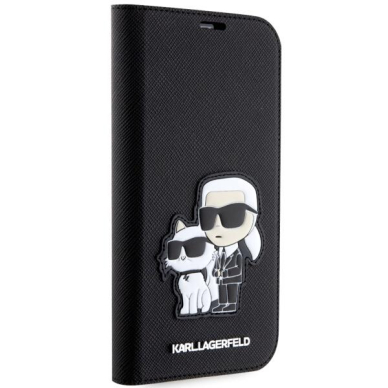 Dėklas Karl Lagerfeld Saffiano Karl & Choupette KLBKP14LSANKCPK iPhone 14 Pro Juodas 4 Dėklas Karl Lagerfeld Saffiano Karl & Choupette KLBKP14LSANKCPK iPhone 14 Pro Juodas 4