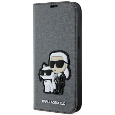 Dėklas Karl Lagerfeld Choupette KLBKP14SSANKCPG iPhone 14 Sidabrinis Dėklas Karl Lagerfeld Choupette KLBKP14SSANKCPG iPhone 14 Sidabrinis