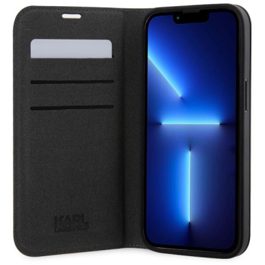 Dėklas Karl Lagerfeld Saffiano Monogram KLBKP14XSAKLHPK iPhone 14 Pro Max Juodas 3