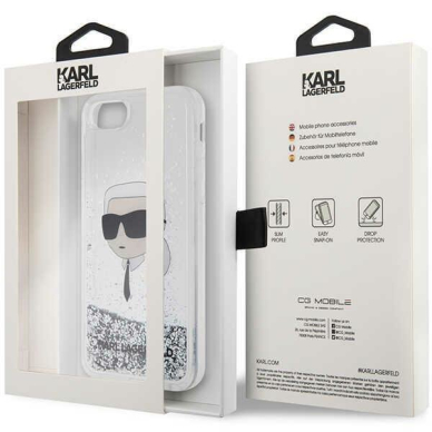 Dėklas Karl Lagerfeld Glitter Karl Head KLHCI8LNKHCH iPhone 7/8/ SE 2020/2022 Sidabrinis 7 Dėklas Karl Lagerfeld Glitter Karl Head KLHCI8LNKHCH iPhone 7/8/ SE 2020/2022 Sidabrinis 7
