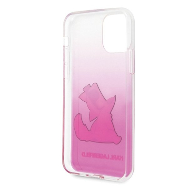 Karl Lagerfeld KLHCN58CFNRCPI iPhone 11 Pro hardcase różowy/pink Choupette Fun 3
