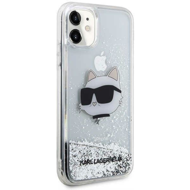 Dėklas Karl Lagerfeld Glitter Choupette Head KLHCN61LNCHCS iPhone 11/ XR Sidabrinis 5 Dėklas Karl Lagerfeld Glitter Choupette Head KLHCN61LNCHCS iPhone 11/ XR Sidabrinis 5