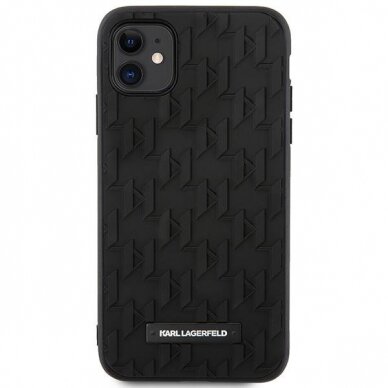 Dėklas Karl Lagerfeld 3D Monogram KLHCN61RUPKLPK iPhone 11 / Xr Juodas 2 Dėklas Karl Lagerfeld 3D Monogram KLHCN61RUPKLPK iPhone 11 / Xr Juodas 2