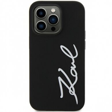 Dėklas Karl Lagerfeld Silicone Signature KLHCN61SKSVGK iPhone 11 / Xr Juodas Dėklas Karl Lagerfeld Silicone Signature KLHCN61SKSVGK iPhone 11 / Xr Juodas