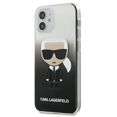 Originalus Karl Lagerfeld Dėklas Klhcp12Strdfkbk Iphone 12 Mini Juodas Gradient Ikonik Karl 1