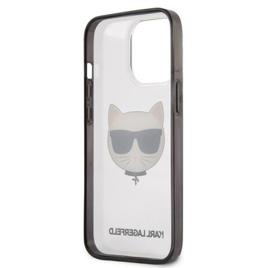 Originalus dėklas Karl Lagerfeld KLHCP13LHCHCK iPhone 13 Pro / 13 6.1 Permatomas Ikonik Choupette 6